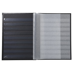 Album de timbres simili-cuir 32 pages noires - 22,5x30,5 cm