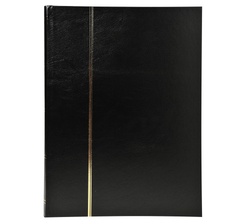 Album de timbres simili-cuir 48 pages noires - 22,5x30,5 cm