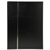 Album de timbres simili-cuir 48 pages noires - 22,5x30,5 cm