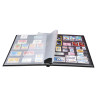 Album de timbres simili-cuir 48 pages noires - 22,5x30,5 cm