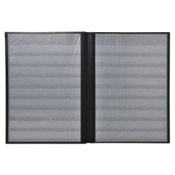 Album de timbres simili-cuir 48 pages noires - 22,5x30,5 cm