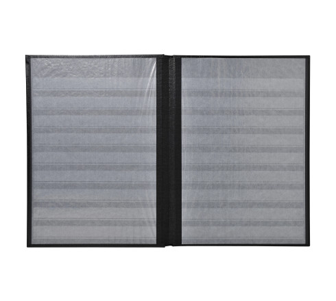 Album de timbres simili-cuir 48 pages noires - 22,5x30,5 cm