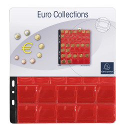 Sachet de 3 recharges numismatiques 43 cases de diamètre 20-25-30mm - 24 ,5x25 cm