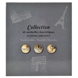 Album de collection pour 50 médailles touristiques - 25,5x28 cm