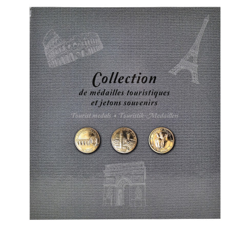 Album de collection pour 50 médailles touristiques - 25,5x28 cm