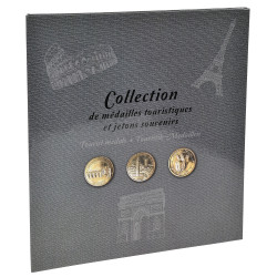 Album de collection pour 50 médailles touristiques - 25,5x28 cm