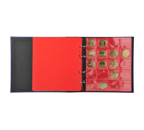 Classeur de collection pour 100 médailles souvenirs - 24,5x25 cm