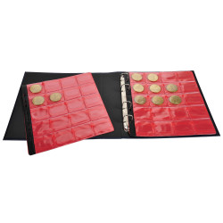 Classeur de collection pour 100 médailles souvenirs - 24,5x25 cm