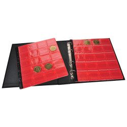 Classeur de collection pour 100 médailles souvenirs - 24,5x25 cm