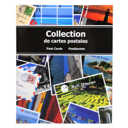 Album de collection pour 200 cartes postales - 20x25,5 cm