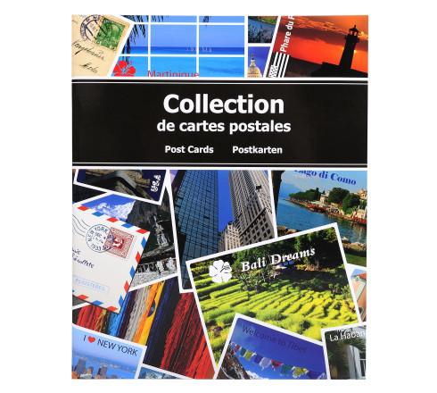 Album de collection pour 200 cartes postales - 20x25,5 cm