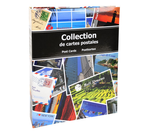 Album de collection pour 200 cartes postales - 20x25,5 cm