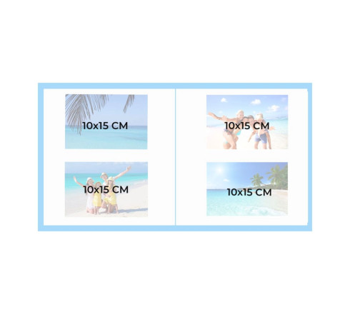 Album de collection pour 200 cartes postales - 20x25,5 cm