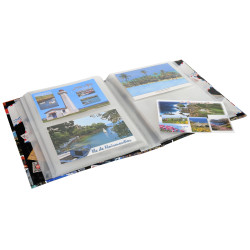 Album de collection pour 200 cartes postales - 20x25,5 cm