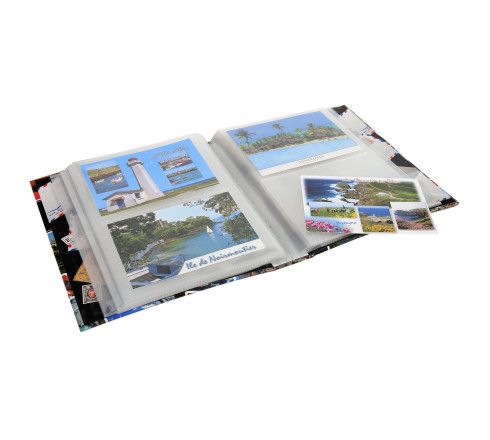 Album de collection pour 200 cartes postales - 20x25,5 cm