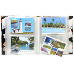 Album de collection pour 200 cartes postales - 20x25,5 cm