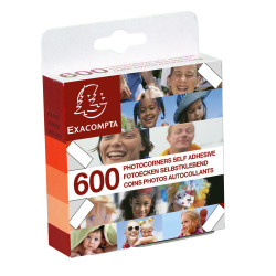 Etuis de 600 coins photos autocollants
