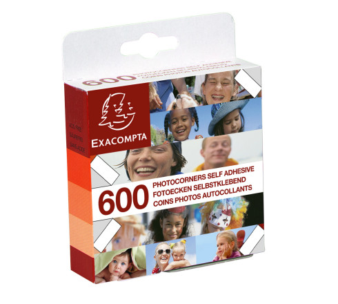 Etuis de 600 coins photos autocollants