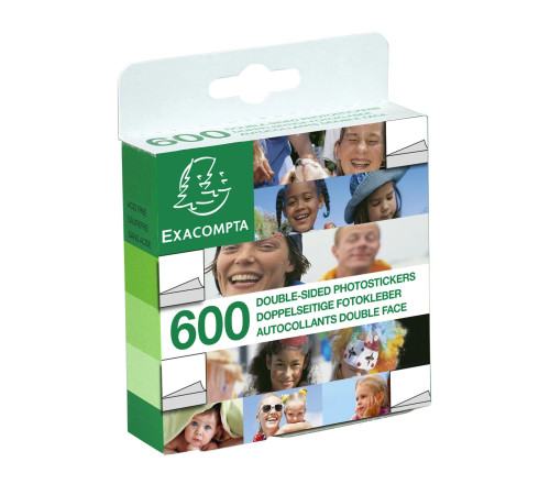 Etuis de 600 autocollants double face