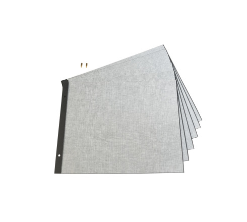 Sachet de 10 Recharges pour album à vis pages noires - 29x37 cm