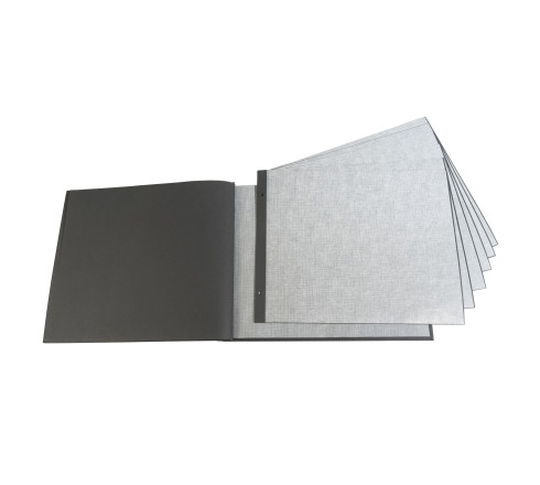 Sachet de 10 Recharges pour album à vis pages noires - 29x37 cm