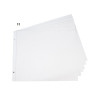 Sachet de 10 Recharges pour album à vis pages blanches - 29x37 cm