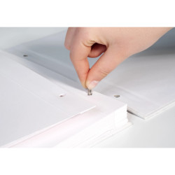 Sachet de 10 Recharges pour album à vis pages blanches - 29x37 cm