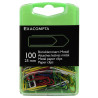 Boîte de 100 attaches lettres couleur 25mm