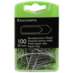 Boîte de 100 attaches lettres métal 30mm