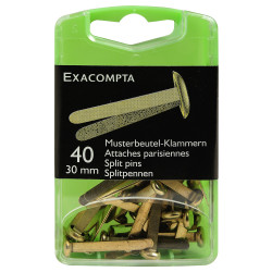 Boîte de 40 attaches parisiennes 30mm