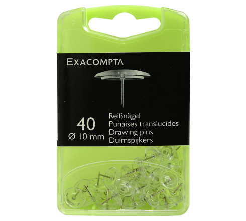 Boîte de 40 punaises - Hauteur de pointe 7mm - 10mm de diamètre