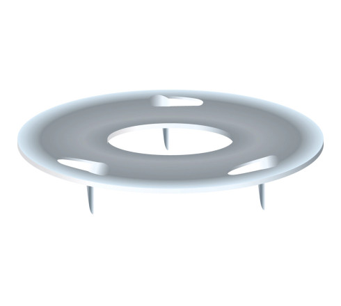Boîte de 50 punaises 3 pointes en acier nickelé - Hauteur de pointe 3mm - 12mm de diamètre