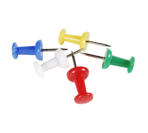 Boîte de 200 épingles Push Pins - Hauteur de pointe 7mm - 10mm de diamètre