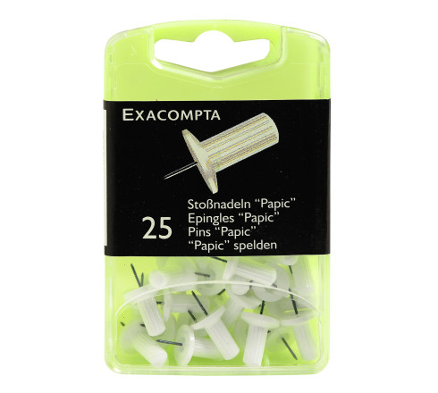 Boîte de 25 épingles Papic - Hauteur de pointe 7mm - 10mm de diamètre