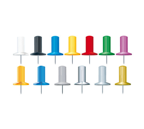 Boîte de 100 épingles Papic - Hauteur de pointe 7mm - 10mm de diamètre