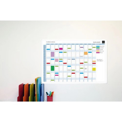 Planning magnétique annuel - textes en français