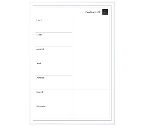 Planning magnétique FR Perso 43x30cm