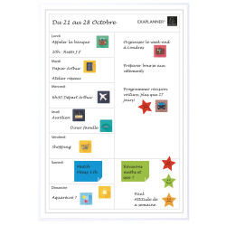 Planning magnétique FR Perso 43x30cm