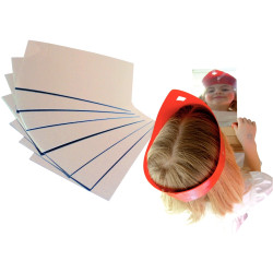 Lot de 8 miroirs en plastique, rectangulaires incassables dimensions :