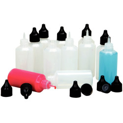 Lot de 12 Flacons de 60 ml avec embout ultra fin