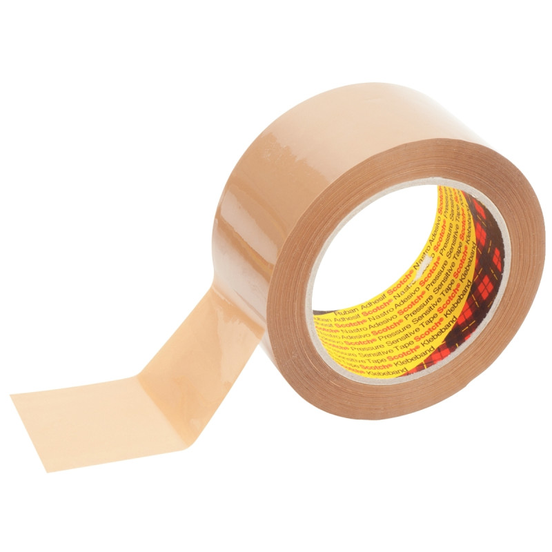 Lot de 6 rouleaux adhésifs en polypropylène havane 100mx48mm
