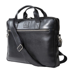 Sacoche ordinateur Exactive Cuir noir
