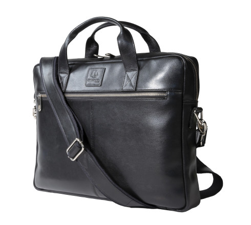 Sacoche ordinateur Exactive Cuir noir