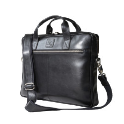 Sacoche ordinateur Exactive Cuir noir