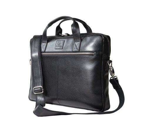 Sacoche ordinateur Exactive Cuir noir