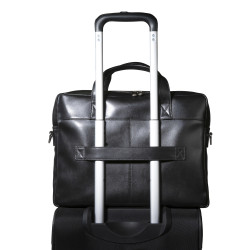 Sacoche ordinateur Exactive Cuir noir