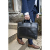 Sacoche ordinateur Exactive Cuir noir