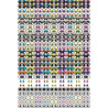 Pochette de 594 gommettes yeux adhésives assorties, repositionnables