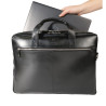 Sacoche double ordin. Exactive Cuir noir