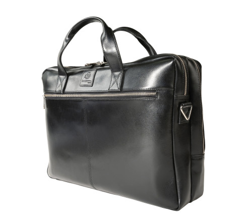 Sacoche double ordin. Exactive Cuir noir